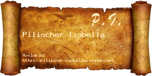 Pilischer Izabella névjegykártya